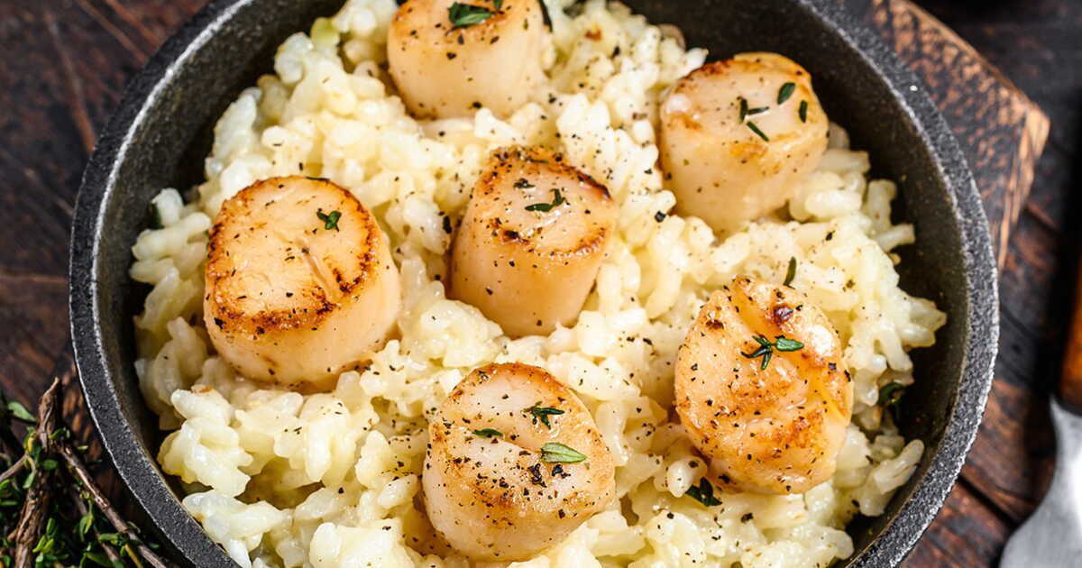 Éveillez vos papilles avec un risotto aux Saint-Jacques pour Noël