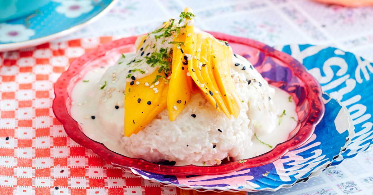 La magie du riz gluant au lait de coco et à la mangue