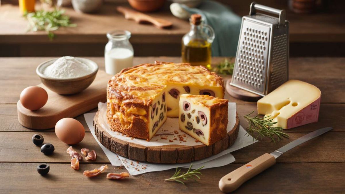 Cake au comté, olives et lardons : une recette gourmande à découvrir
