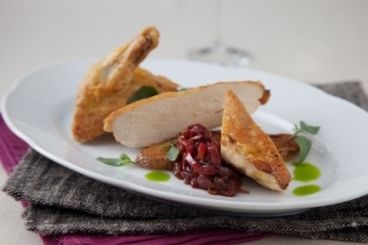 Savourez un suprême de poulet jaune et sa poivronnade