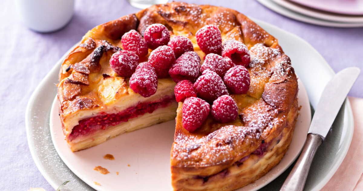 Gâteau invisible aux framboises