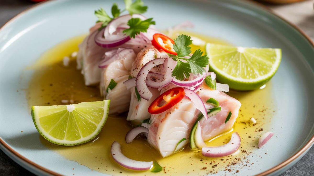 Ceviche de daurade mariné au citron vert et gingembre : une entrée chic, fraîche et rapide