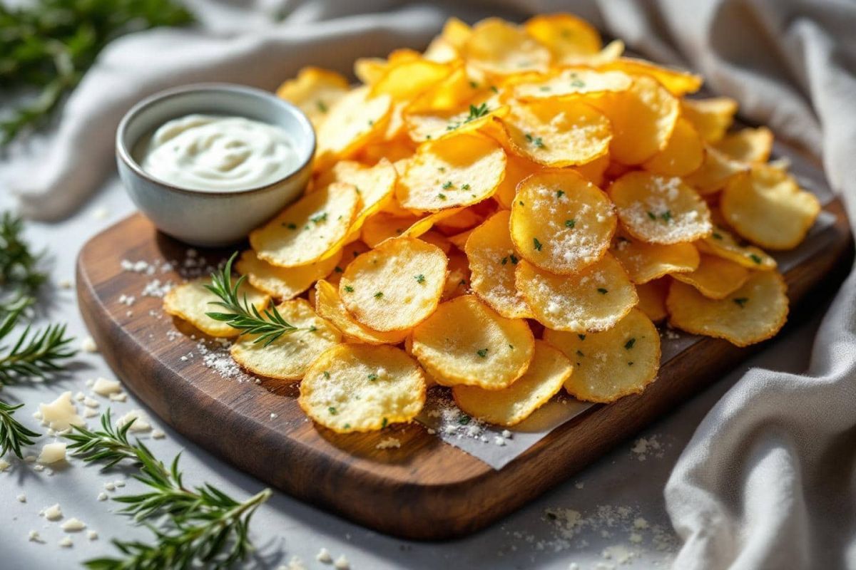 Des chips au parmesan maison pour un apéro réussi