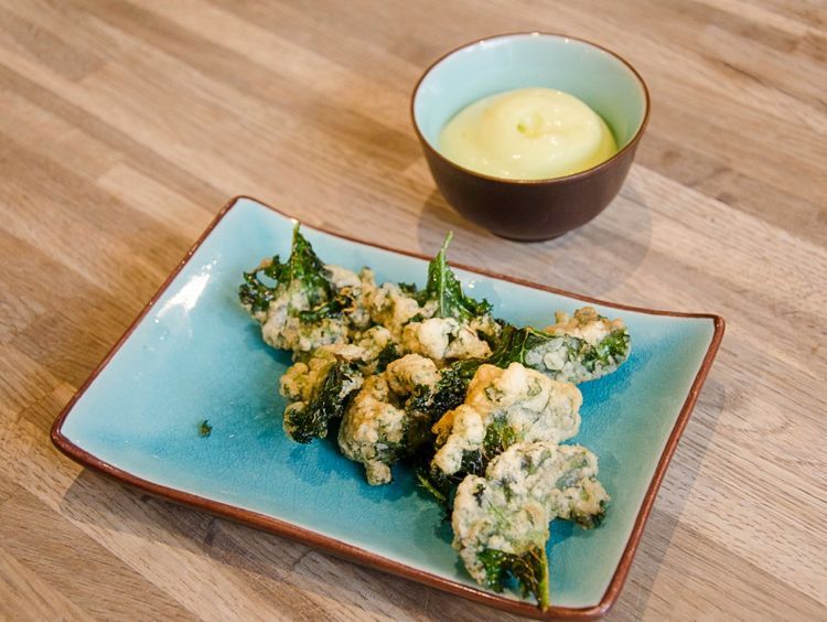 Beignets de chou kale