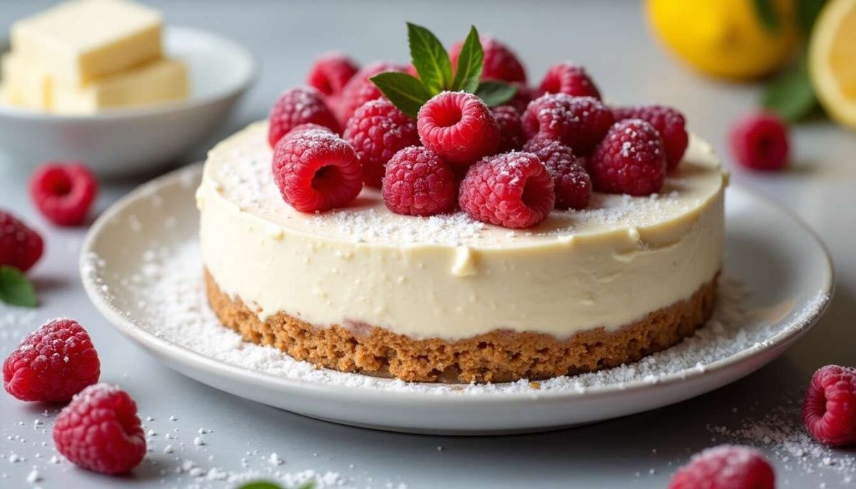 Un cheesecake aux framboises sans cuisson pour épater vos invités