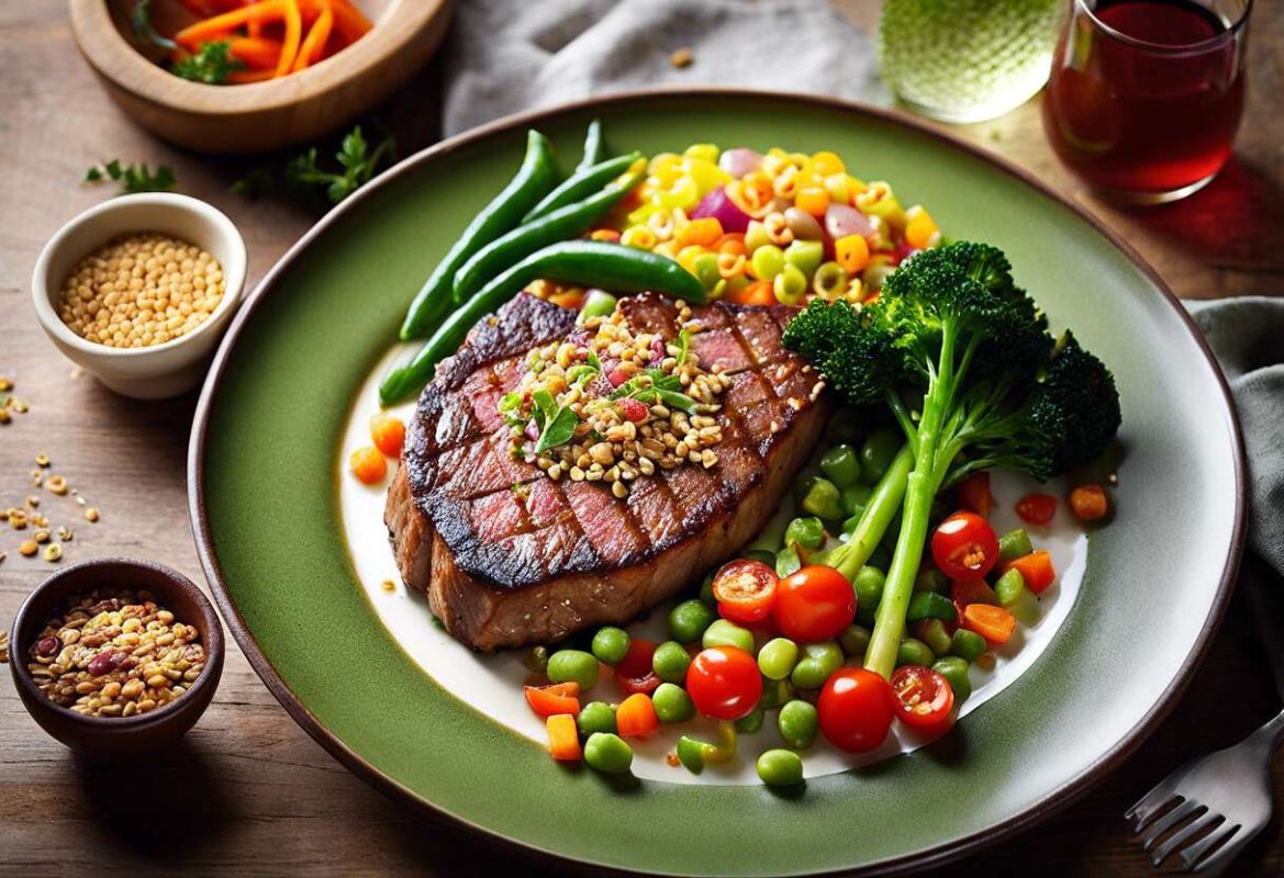 Découvrez la recette irrésistible du steak végétal aux céréales et légumes