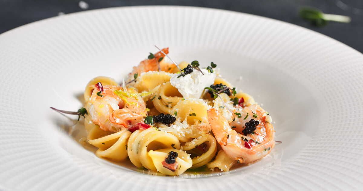 Une recette estivale : les pâtes aux gambas de Justine Piluso