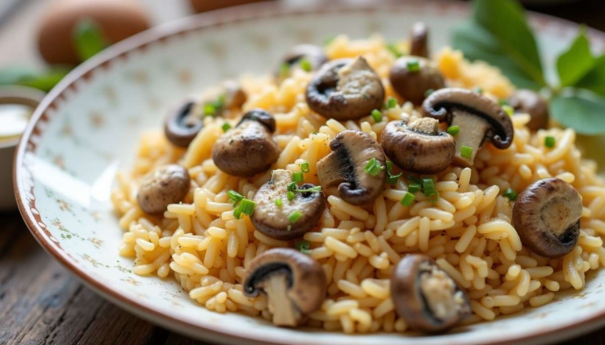 Champignons et riz à la crème : une gastronomie réconfortante à découvrir