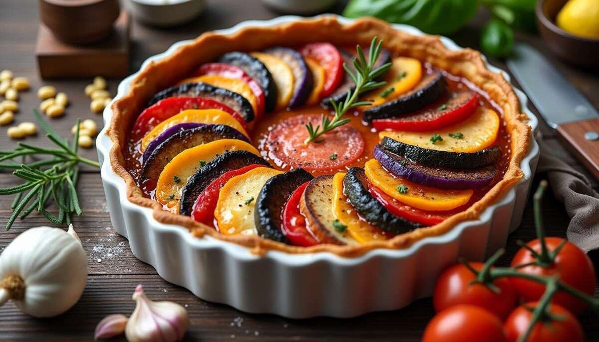 Découvrez la tarte à la ratatouille : un délice estival à partager
