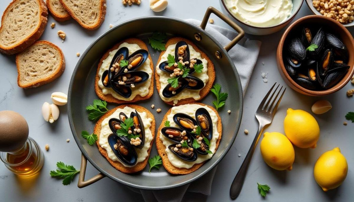 Des tartines de pain complet raffinées pour un repas léger
