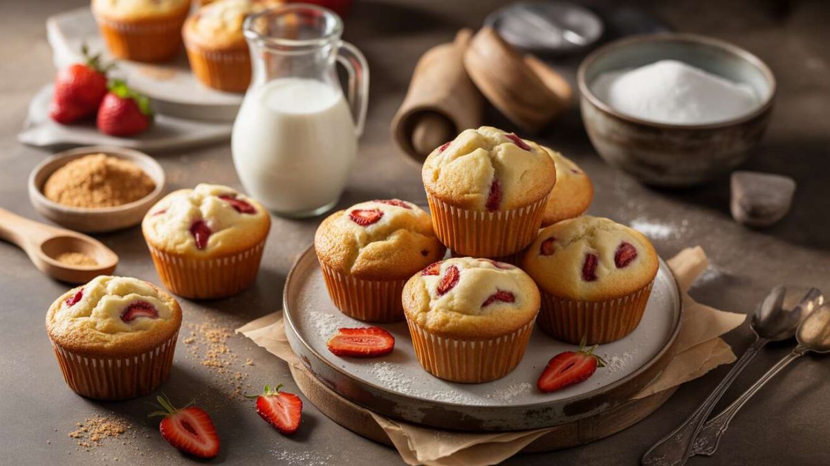 Muffins légers aux fraises et lait de soja : une recette gourmande et saine