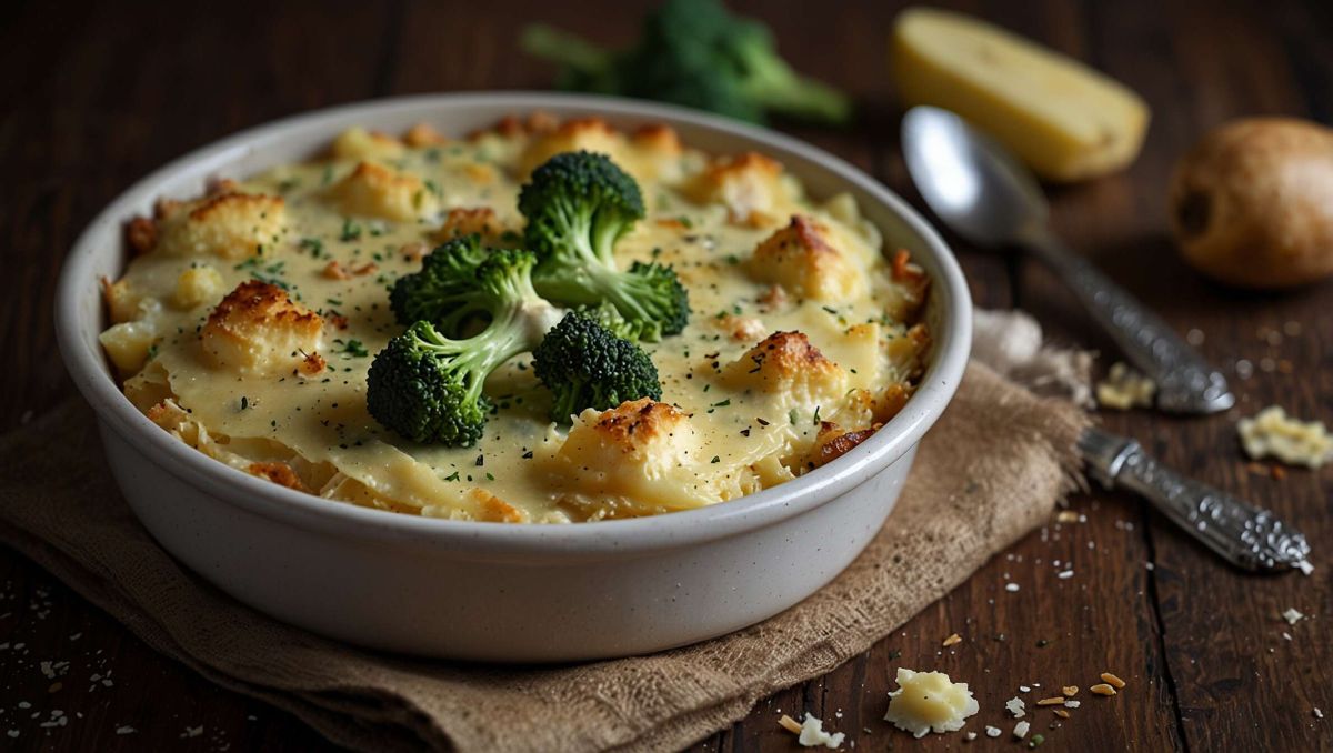 Le gratin de pommes de terre et brocolis, un délice réconfortant à savourer