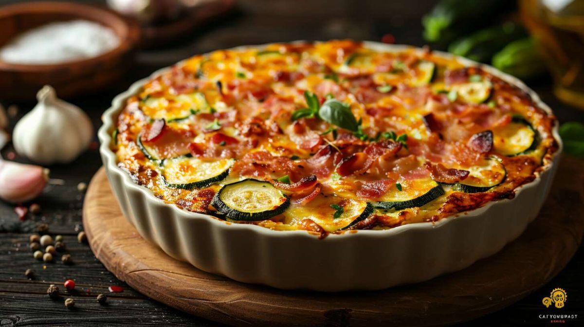 Un gratin de courgettes aux lardons pour régaler vos invités