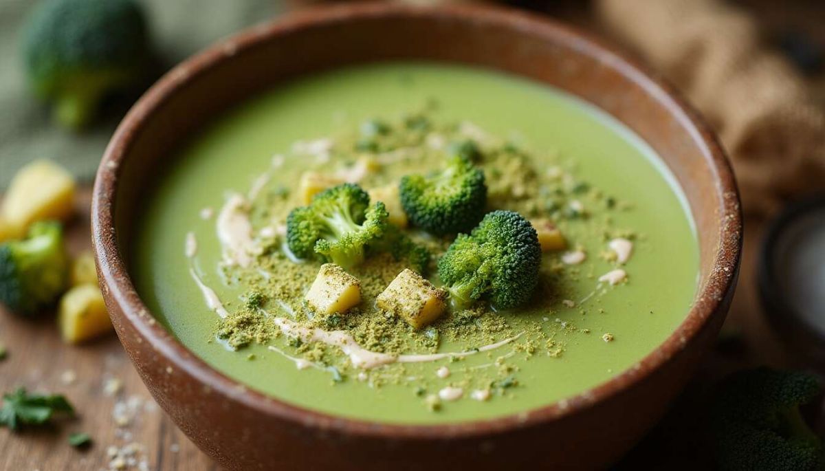 Découvrez la soupe brocoli-courgette au lait de coco : une douceur réconfortante