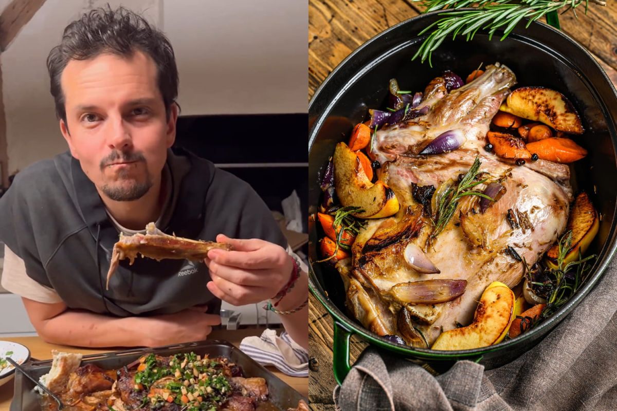 Un délice pascal : l'épaule d'agneau confite aux pommes de Juan Arbelaez