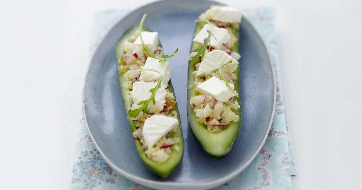 Mini concombres farcis : un délice fromager à découvrir