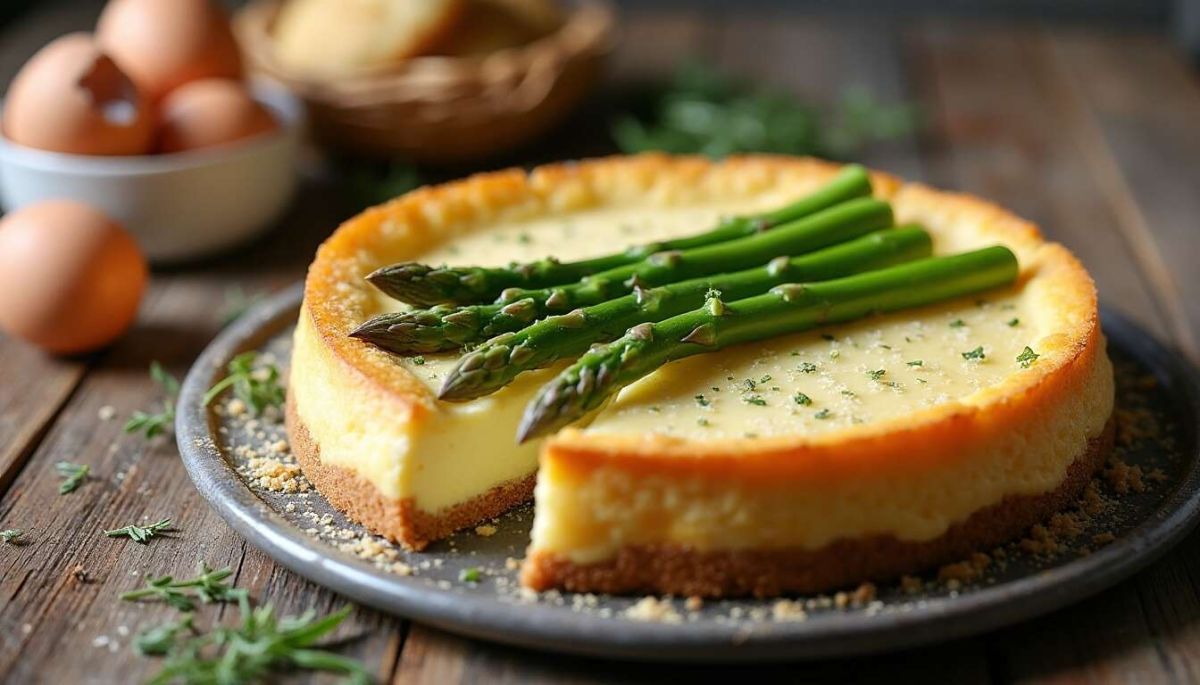 Cheesecake salé aux asperges : une délicieuse fusion printanière