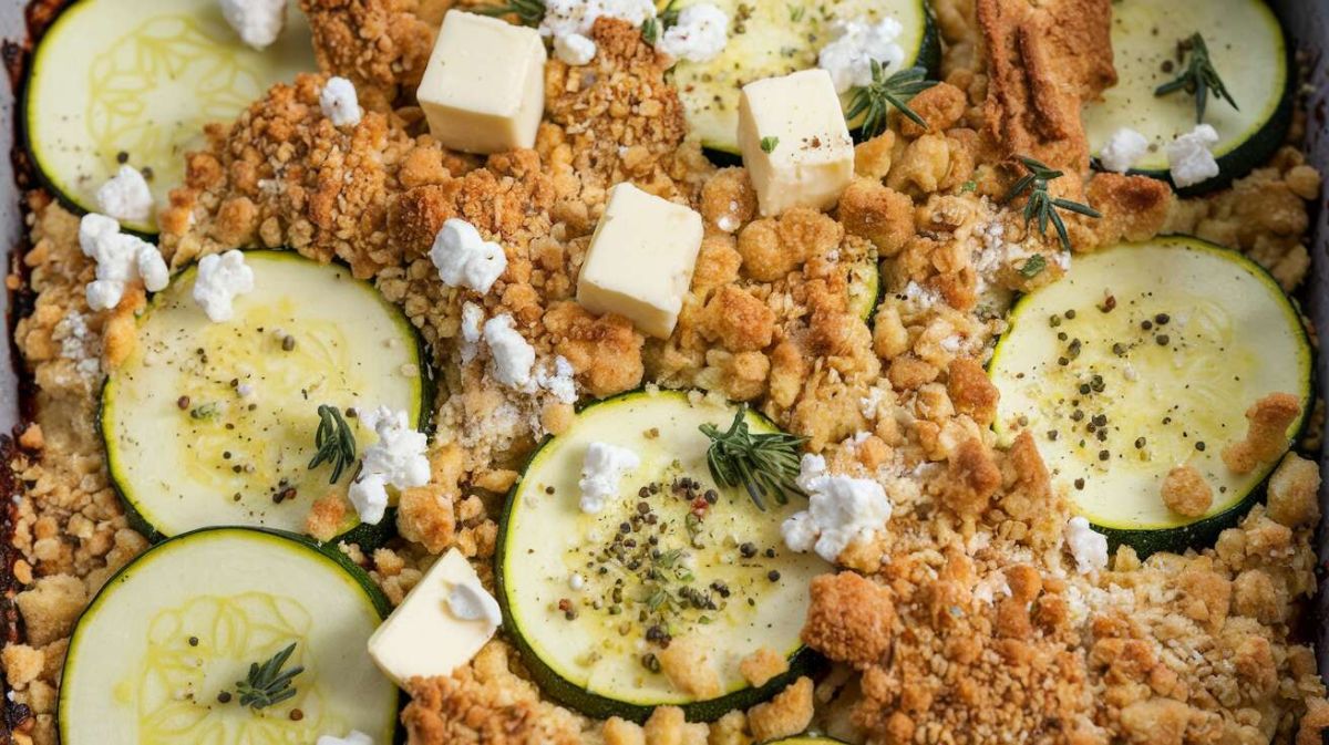 Crumble courgette et feta : une expérience culinaire simple et raffinée