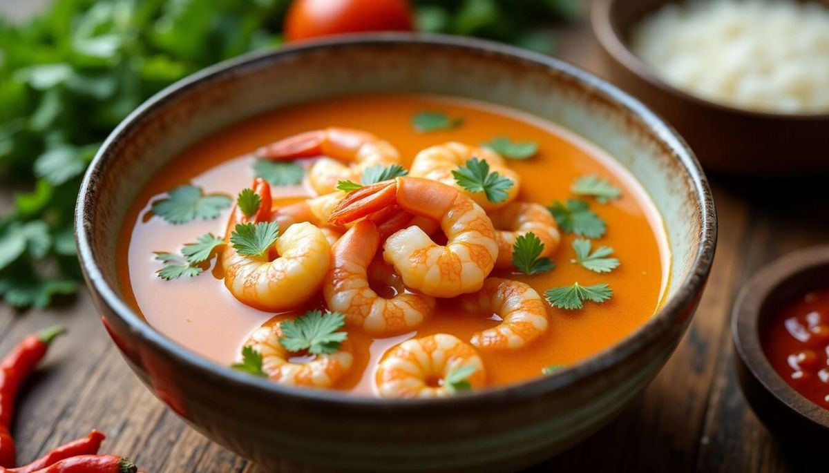 Bouillon thaï aux crevettes : une escapade culinaire rapide