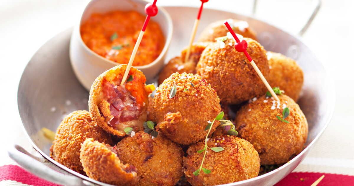 Croquettes de jambon cru au piment d’Espelette