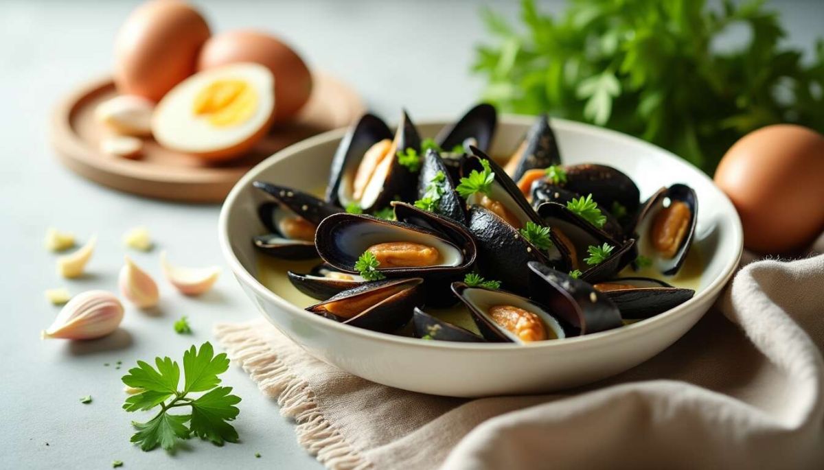 savoureuse recette de moules à la crème et au vin blanc